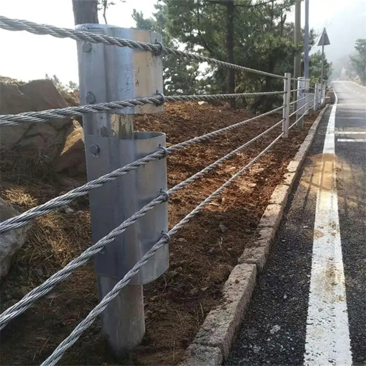 钢丝绳索护栏